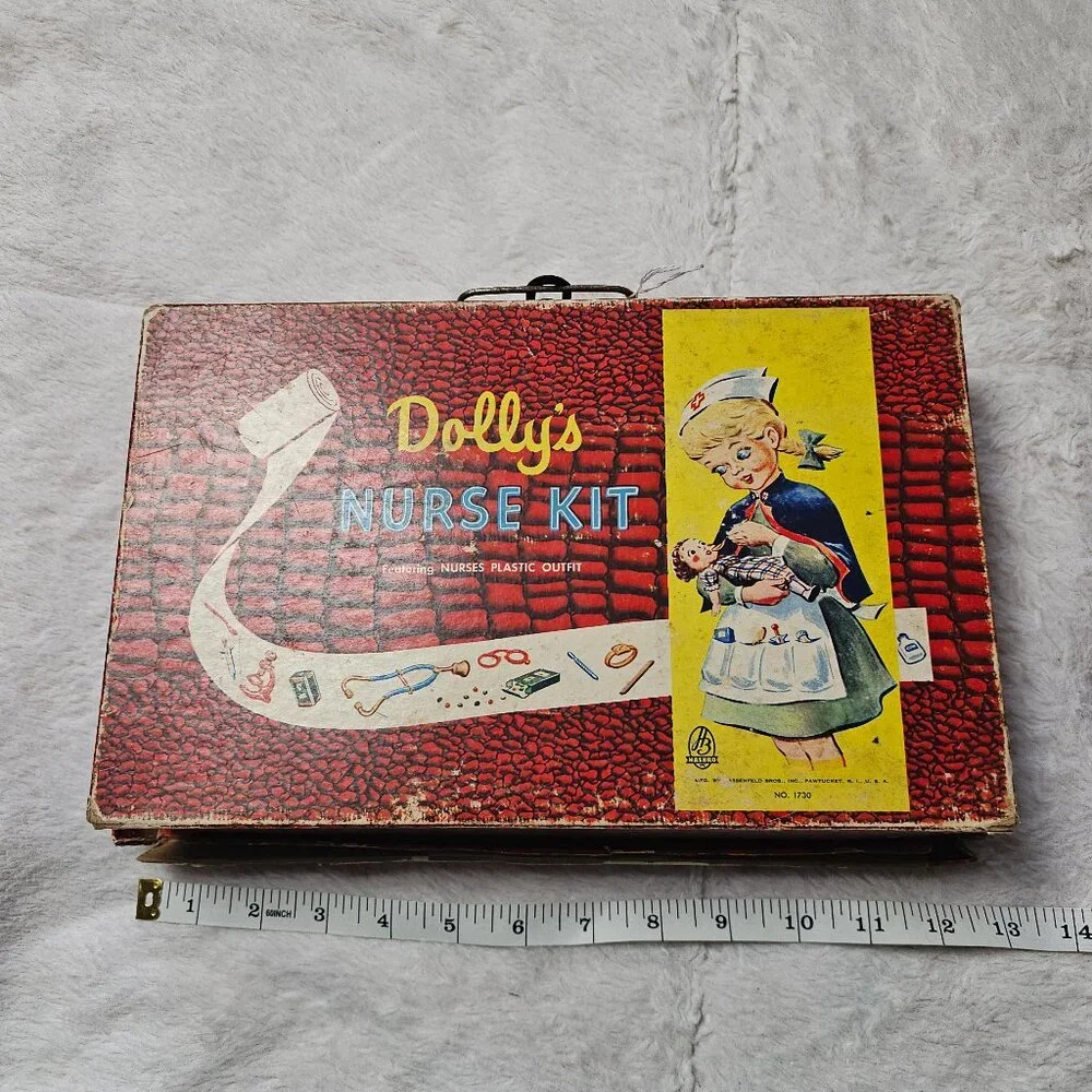 Vintage 1950s Hasbro Dolly's Nurse Kit NO. 1730 Incomplete Advertised in LIFE